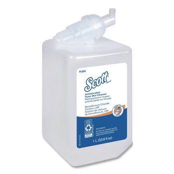 SOAP REFILLS | Scott 91554 1,000 mL Antimicrobial Foam Skin Cleanser Refill - Fresh Scent