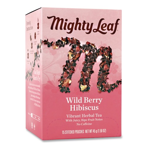 Tea | Mighty Leaf Tea 510144 Whole Leaf Tea Pouches - Wild Berry Hibiscus (15/Box) image number 0