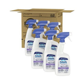 DISHWASHING DETERGENTS | Dawn Professional 75330 32 oz. Trigger On Spray Bottle Liquid Ready-To-Use Grease Fighting Power Dissolver Spray (6/Carton)
