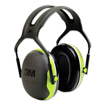 EAR PLUGS | 3M X4A 27 dB NRR PELTOR X Series Earmuffs - Black/Chartreuse