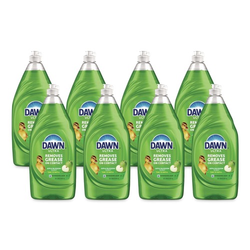 Dishwashing Detergents | Dawn 80847487 Ultra 38 oz Liquid Dish Detergent - Apple Blossom Scent (8/Carton) image number 0