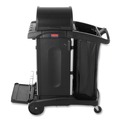 Perforated Roll & Hand Towels | Rubbermaid Commercial FG9T7500BLA High-Security Healthcare Cleaning Cart - Black image number 0