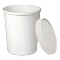 Food Containers & Lids | SOLO KHB32A-2050 32 oz Flexstyle Double Poly Paper Food Combo Packs - White (10/Carton) image number 2