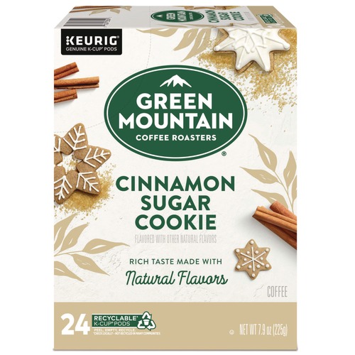 Coffee - Caffeinated | Green Mountain Coffee 5000369066 Coffee K-Cups - Cinnamon Sugar Cookie (24/Box) image number 0