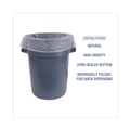 High-Density Trash Bags | Boardwalk Z8048VNK 40 in. x 48 in. 45 gal. 16 mic High Density Industrial Can Liners Flat Pack - Natural (200/Carton) image number 5