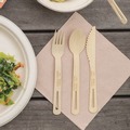 Disposable Knives | World Centric KN-BB-67 6.7 in. Bamboo Cutlery Knife - Natural (2000/Carton) image number 5