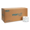 Perforated Roll & Hand Towels | Morcon Paper M125 1-Ply Small Core Septic-Safe Bath Tissue - White (2500 Sheets/Roll, 24 Rolls/Carton) image number 3