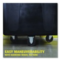 Carts & Trucks | Rubbermaid Commercial FG461600BLA 119.7 gal. 500 lbs. Capacity Plastic/Metal Cube Truck - Black image number 10