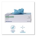 Janitorial Disposable & Single Use Gloves | Boardwalk 382XSCTA 9.5 in. 5 mil Disposable Examination Nitrile Gloves - X-Small/Blue (1000/Carton) image number 5