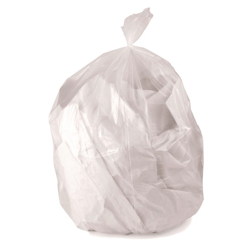 Low-Density Trash Bags | AccuFit H5645TC RC1 28 in. x 45 in. 23 gal. 0.9 mil Linear Low Density Can Liners with AccuFit Sizing - Clear (50/Box) image number 0