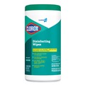 Cleaning Cloths & Wipes | Clorox 15949 7 in. x 8 in. 1-Ply Disinfecting Wipes - Fresh Scent, White (75/Canister, 6 Canisters/Carton) image number 1