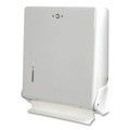 Towel Dispensers | San Jamar T1905WH 11.63 in. x 5 in. x 14.5 in. True Fold C-Fold/Multifold Paper Towel Dispenser - White image number 2