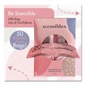 Feminine Care Dispenser Liners | HOSPECO SBX50 3.38 in. x 2 in. x 9.75 in. Scensibles Personal Disposal Bags - Pink (1200/Carton) image number 1