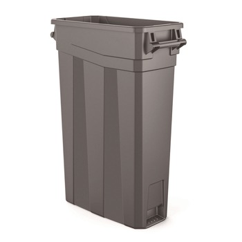  | Suncast Commercial TCNH2030 23-Gallon Plastic Resin Slim Trash Can - Gray