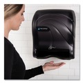Towel Dispensers | San Jamar T8490TBK 11.88 in. x 9.1 in. x 14.4 in. Oceans Smart Essence Electronic Towel Dispenser - Black image number 6