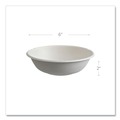 Bowls | Eco-Products EP-BL16CNFA Vanguard 16 oz. Renewable and Compostable Sugarcane Bowls - White (800/Carton) image number 6