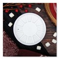 Cup Lids | Dart 20RL Vented Foam Lids Fits 6 - 32 oz. Cups - White (10 Packs/Carton) image number 4
