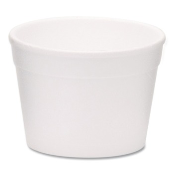 WinCup 221994 4 oz Tall Style Foam Bowls - White (1000/Carton)