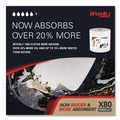 Perforated Roll & Hand Towels | WypAll 41025 12.4 in. x 12.2 in. Power Clean Jumbo Roll X80 Heavy Duty Cloths - White (475/Roll) image number 4