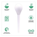 Perforated Roll & Hand Towels | Eco-Products EP-S014 Plantware Compostable Heavyweight Plastic Soup Spoon - White (1000/Carton) image number 6
