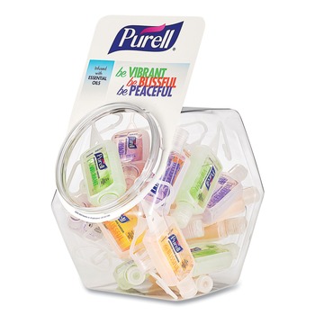 PURELL 3900-25-CMRME 1 oz Advanced Hand Sanitizer Gel Infused with Essential Oils - Assorted Scents (25/Carton)