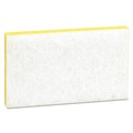 Scouring Pads & Sticks | Scotch-Brite PROFESSIONAL 63 0.7 in. Thick 3.6 in. x 6.1 in. #63 Light-Duty Scrubbing Sponge - Yellow/White (20/Carton) image number 1