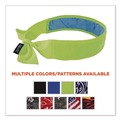 Head & Face Protection | Ergodyne 12566 Chill-Its 6700CT One Size Fits Most Cooling Bandana PVA Tie Headband - Lime image number 4