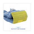 Mop Heads | Boardwalk BWK501BL 5 in. Headband Super Loop Wet Mop Head - Small, Blue (12/Carton) image number 7