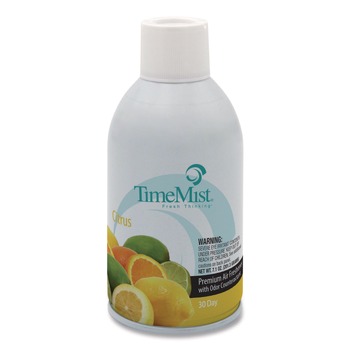 METERED DISPENSER REFILLS | TimeMist 1042781 6.6 oz. Aerosol Spray Premium Metered Air Freshener Refills - Citrus