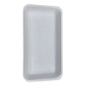 Food Containers & Lids | GEN 15PWH 14.44 in. x 7.88 in. x 1.37 in. #15P Meat Trays - White (200/Carton) image number 0