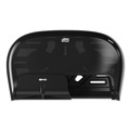 Toilet Tissue Dispensers | Tork 565528 16.62 in. x 5.25 in. x 9.93 in. High Capacity Bath Tissue Roll Dispenser for OptiCore - Black (1/Carton) image number 0