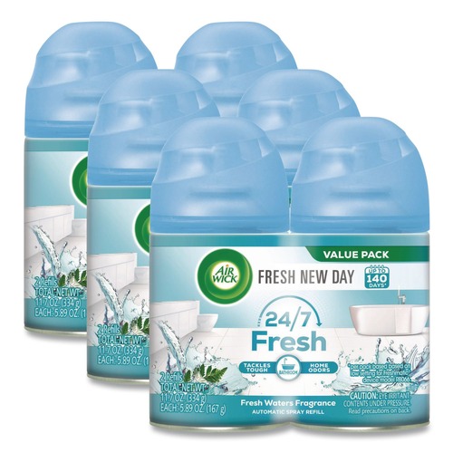 Air Fresheners & Odor Eliminators | Air Wick 62338-82093 Freshmatic Ultra 5.89 oz. Aerosol Spray Refill - Fresh Waters (3/Carton) image number 0