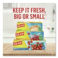 Resealable Bags | Glad 57263 6.63 in. x 5.88 in. Zipper Food Storage Sandwich Bags - Clear (12 Boxes/Carton) image number 7