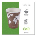 Cups | Eco-Products EP-BHC8-WAPK 8 oz. World Art Renewable and Compostable Hot Cups - Plum (50/Pack) image number 5