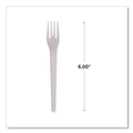 Disposable Forks | Eco-Products EP-S012 Plantware 6 in. Compostable Cutlery Fork - Pearl White (1000/Carton) image number 4
