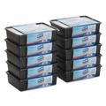 Cutlery Kits | Dixie CH0180DX7 Cutlery Keeper Tray with Plastic Forks/Knives/Spoons - Clear (1800/Carton) image number 3