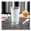 Cups | SOLO 420PLA-PLANET 20 oz Compostable Paper Hot Cups - White/Green (600/Carton) image number 4