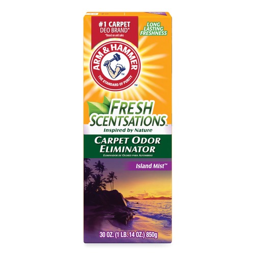 Air Fresheners & Odor Eliminators | Arm & Hammer 33200-11535 30 oz. Fresh Scentsations Carpet Odor Eliminator - Island Mist (6/Carton) image number 0