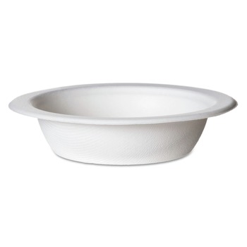Eco-Products EP-BL16 16 oz. Renewable Molded Sugarcane Fiber Bowls - Natural White (1000/Carton)