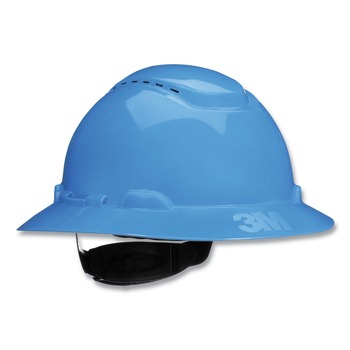 3M H-803SFV-UV H-800 SecureFit H-Series 4-Point Pressure Diffusion Ratchet Suspension Vented Hat with UV Indicator - Blue