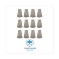 Mop Heads | Boardwalk BWK2032CCT #32 Cut-End Cotton Wet Mop Head - White (12/Carton) image number 3