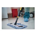 Mop Heads | Rubbermaid Commercial FGQ41600BL00 18 in. Nylon/Polyester Microfiber High Absorbency Mop Pad - Blue (6/Carton) image number 4