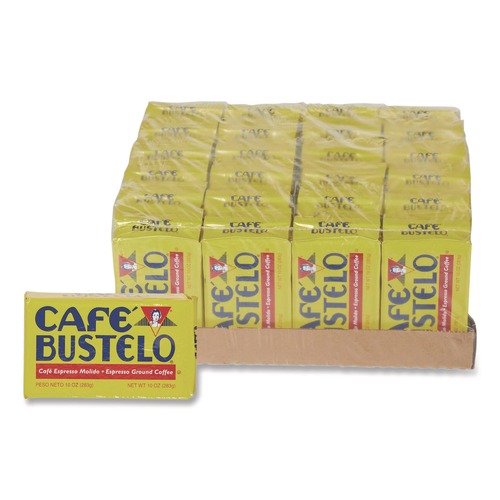 Coffee - Caffeinated | Cafe Bustelo 7447101720 10 oz. Brick Pack Coffee - Espresso (24/Carton) image number 0