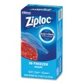 Resealable Bags | Ziploc 351177 6.97 in. x 7.7 in. 32 oz. Zipper Freezer Bags - Clear (38 Bags/Box, 9 Boxes/Carton) image number 3