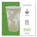Cups | Eco-Products EP-BHC16-WA 16 oz. World Art Renewable Compostable Hot Cups (20/Carton) image number 4