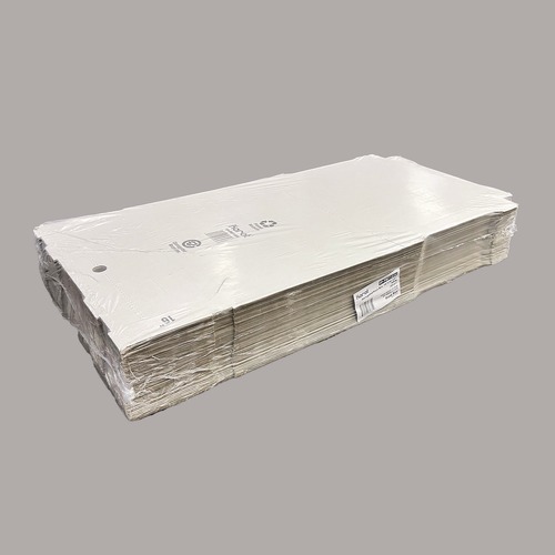 Pizza Boxes | Karat FP-PBF16W 16 in. x 16 in. x 1.97 in. Corrugated Paper Boxes - White/Brown (50/Bundle) image number 0