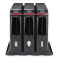 Cutlery Dispensers | Dixie SSW3D85 SmartStock 12.44 in. x 11.17 in. x 10.5 in. Wrapped Cutlery Dispenser - Black (1/Carton) image number 3