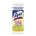 Cleaning Cloths & Wipes | LYSOL Brand 19200-81145 7 in. x 7.25 in. 1-Ply Disinfecting Wipes - Lemon and Lime Blossom, White (35 Wipes/Canister, 12 Canisters/Carton) image number 1
