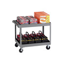 Carts | Tennsco SC-2436 24 in. x 36 in. x 32 in. 500 lbs. Capacity 2-Shelf Metal Cart - Gray image number 2