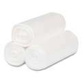 High-Density Trash Bags | Inteplast Group EC171806N High-Density 4 gal. 6 Microns Commercial Can Liners - Clear (50 Bags/Roll, 40 Rolls/Carton) image number 1